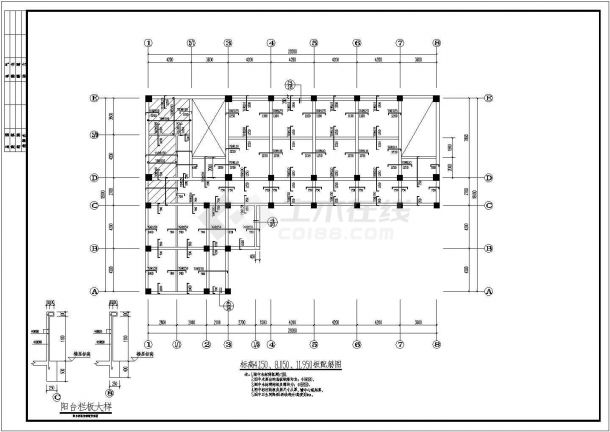 某框架结构教学楼结构设计施工图纸-图一