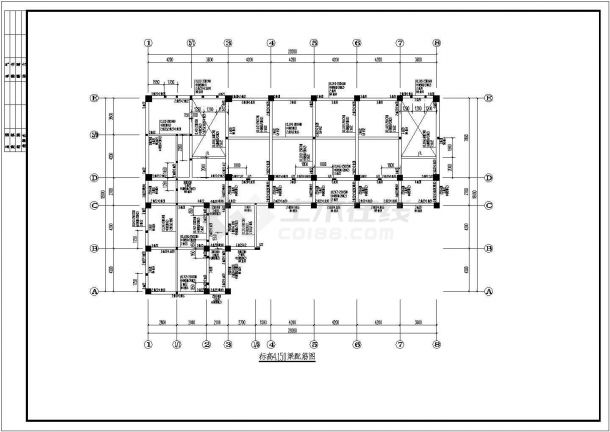 某框架结构教学楼结构设计施工图纸-图二