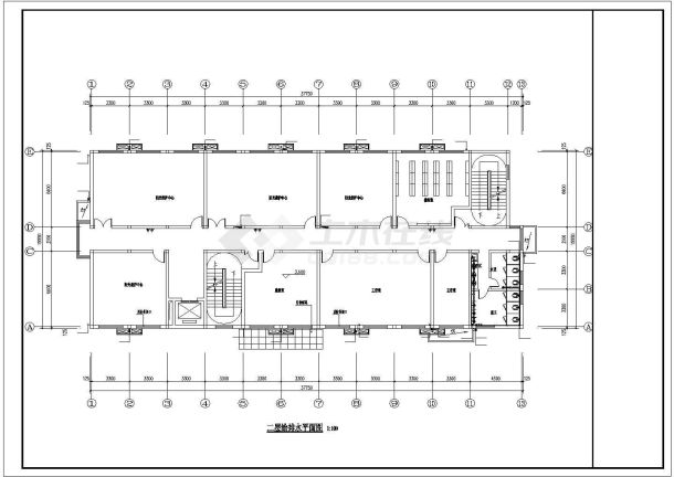 【湖北】疗养院装修工程给排水施工图（甲级设计院）-图二