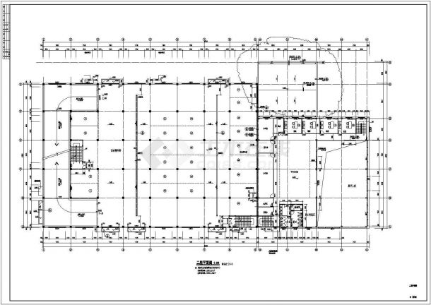 【福建】3层现代风格4S店综合楼建筑设计施工图（含水电结构专业）-图二