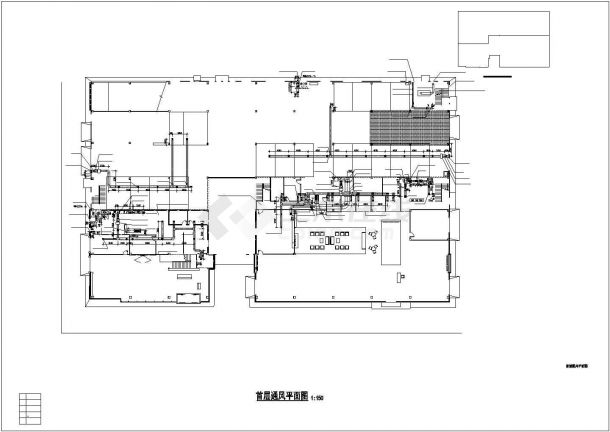 【重庆】综合办公楼通风排烟系统设计施工图-图一