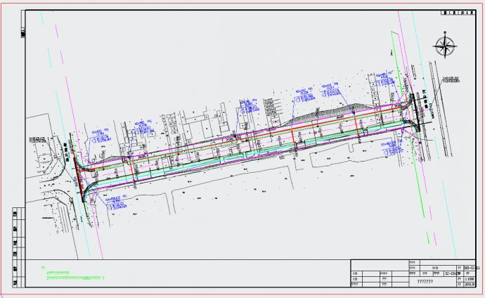 35m宽城市支路给排水设计图（14张）_图1