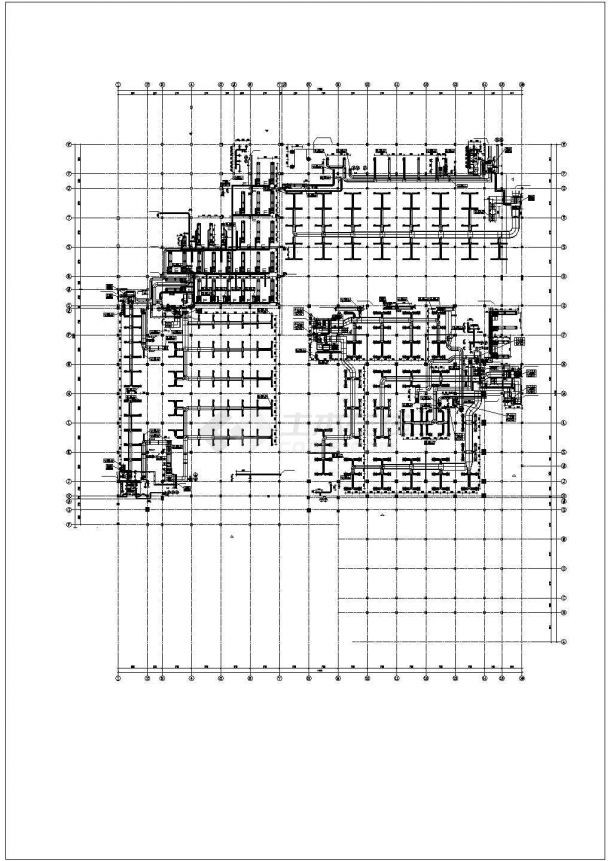 【安徽】多层文化建筑空调通风排烟系统设计施工图（含机房图）-图二