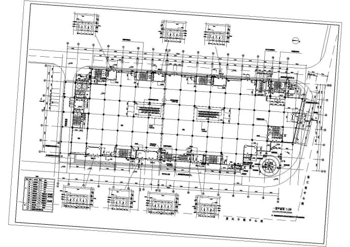 某地大型高层商场综合楼建筑施工图纸_图1