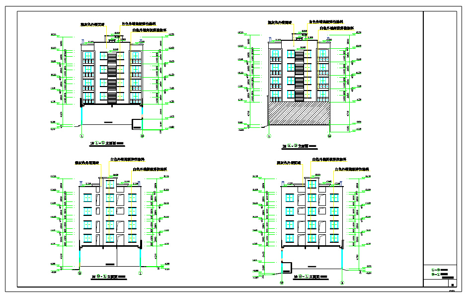 某地框架结构多层公租房建筑初步设计图