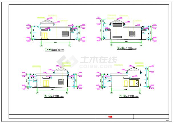 某地商业室外配电房建筑设计施工图纸-图一