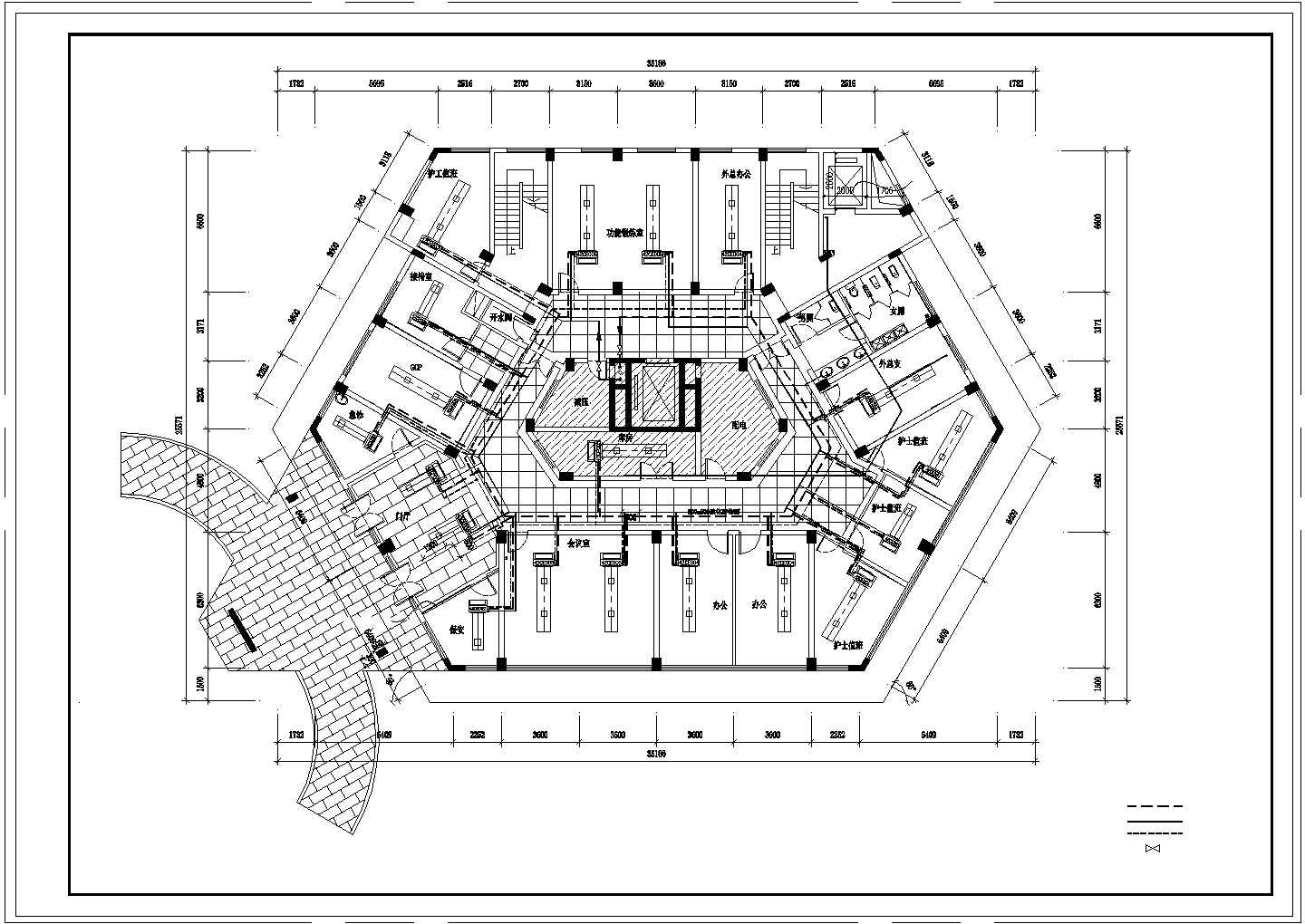 多层医疗建筑空调通风系统设计施工图（含环保设计）