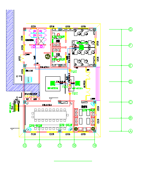 【北京】办公楼空调系统设计施工图-图一