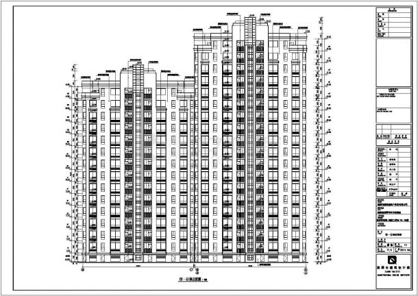 湘潭市18层框支剪力墙结构住宅建筑施工图-图一