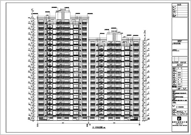 湘潭市18层框支剪力墙结构住宅建筑施工图-图二