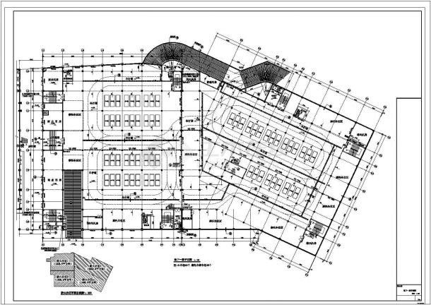 某多层框架结构商贸中心建筑施工图-图一