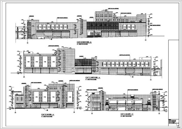 某多层框架结构商贸中心建筑施工图-图二