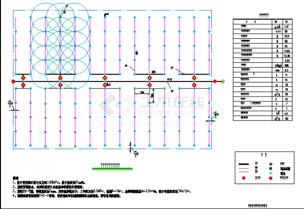 固定式喷灌系统结构设计图（典型）-图一