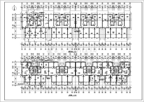 某地五层砖混结构住宅建筑方案图（坡屋顶）-图二