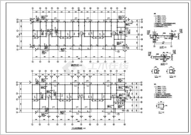 青岛某地六层砖混结构住宅楼施工图纸-图二