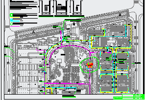阜阳技师学院电气总平面图设计（2张）_图1