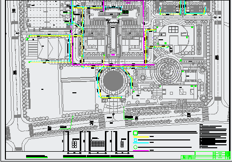 阜阳技师学院电气总平面图设计（2张）-图二