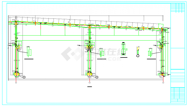 【浙江】某地某钢结构厂房设计施工图纸-图二