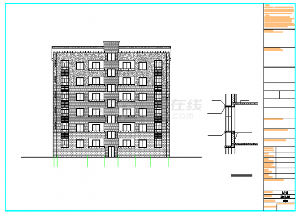 【四川】某地某多层住宅4#楼建筑设计施工图-图二