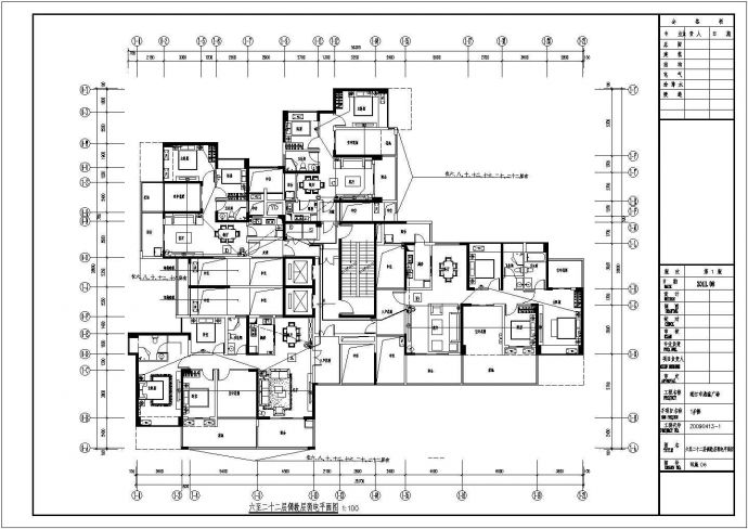 某地区1#住宅楼弱电设计施工图纸_图1