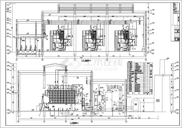 蒸汽供热锅炉房设计，锅炉容量6t/h，共三台-图一