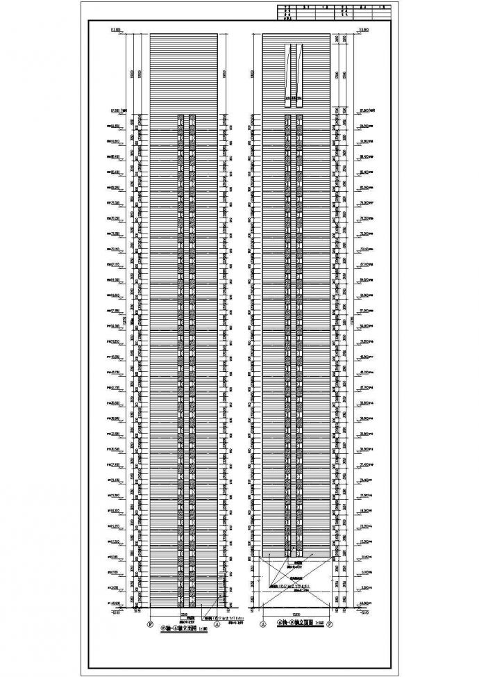 【河南】某地某高层国际公寓建筑设计施工图_图1