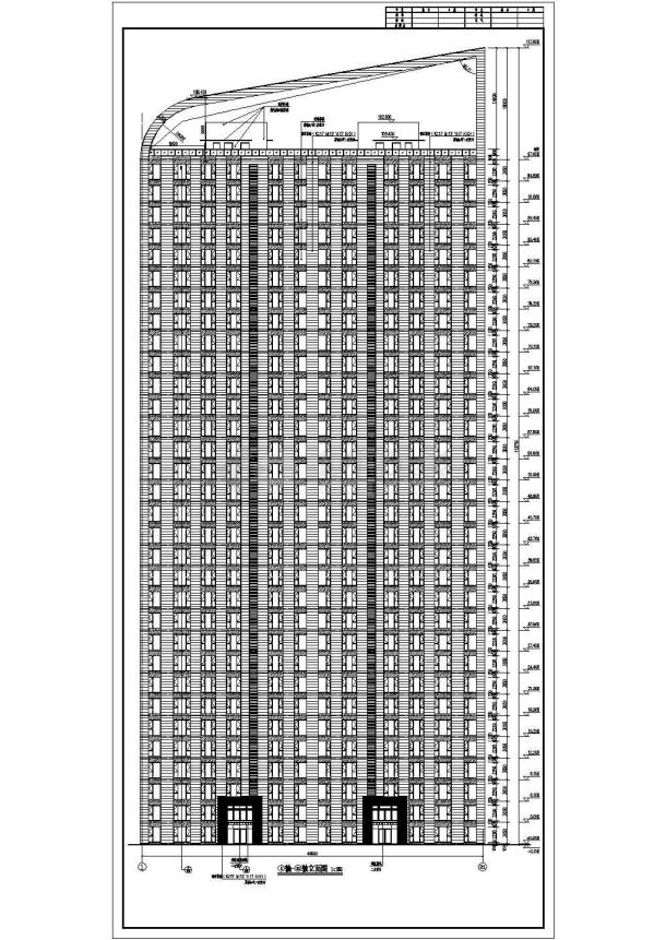 【河南】某地某高层国际公寓建筑设计施工图-图二