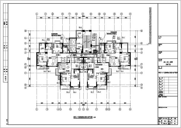 某地某高层住宅带地下室给排水设计施工图-图一