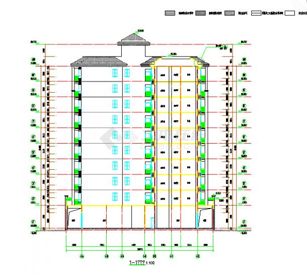 【福建省】某地4#高层住宅楼建筑设计施工图-图二