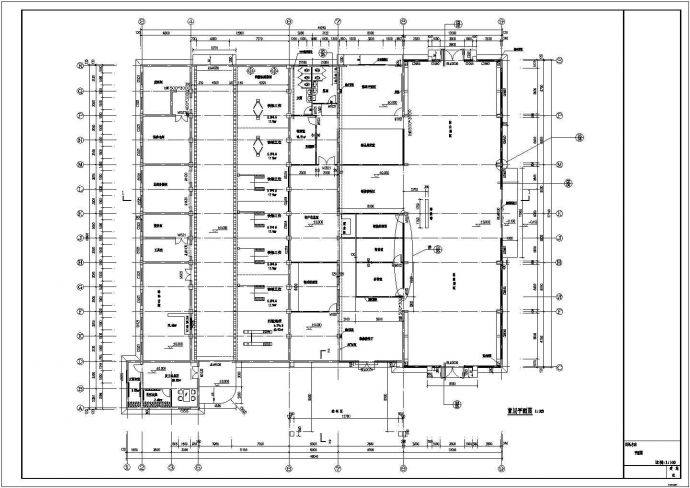某地现代汽车4S电建筑初步设计图_图1