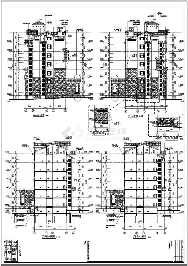 【山东】某小区6层安置区住宅楼建筑施工图-图一