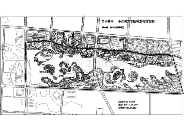 [山东]生态城市滨水区域景观规划设计方案-图一