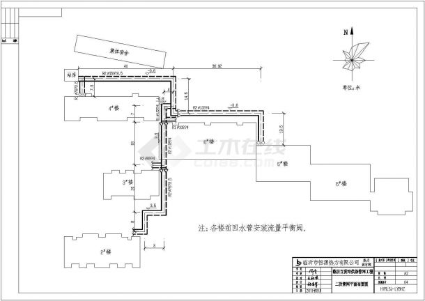 临沂市兴业商贸中心百货家属院供热管网工程-图二