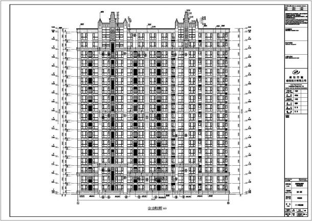 廊坊市18层剪力墙结构高层住宅建筑施工图-图二