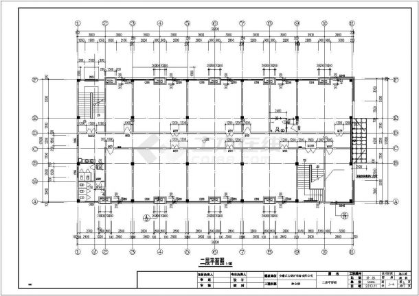 【安徽省】某地某多层综合楼建筑设计施工图-图二