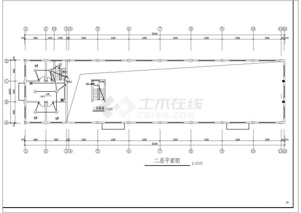 标准排架结构厂房车间照明和接地系统设计图纸-图二