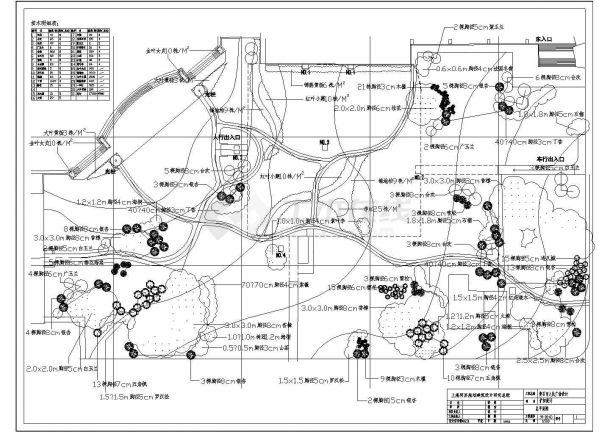 黄石市人民广场景观工程全套施工图纸-图二