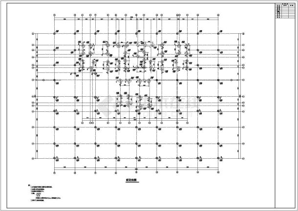 某地二十九层纯剪住宅结构设计施工图（地下一层）-图二
