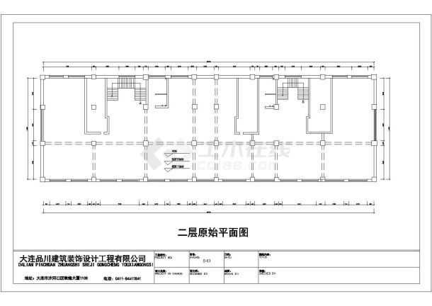 【大连】2层框架结构国际快递公司全套装修施工图-图二