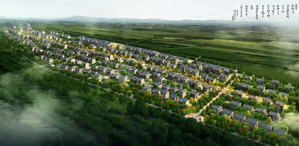[杭州]某风情小镇主要街道景观设计方案-图一