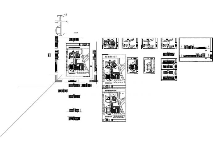 四层高等学校行政办公楼建筑方案设计图纸_图1