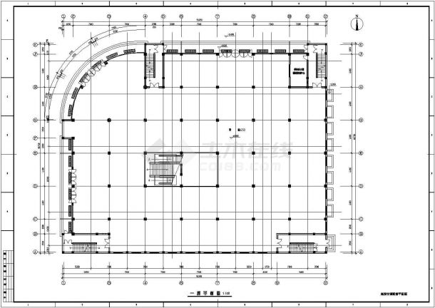 【上海】多层超市空调通风系统设计施工图-图一