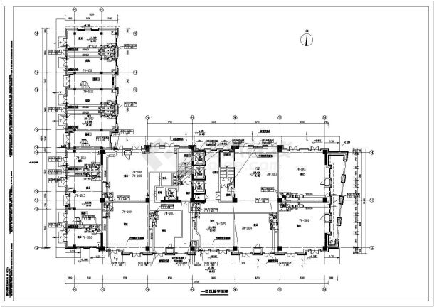 【上海】高层商业办公综合项目空调通风及防排烟系统设计施工图（机房设计）-图二