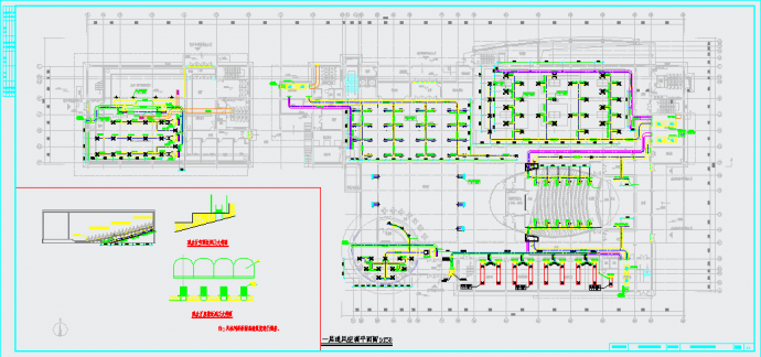 【上海】某活动中心地源热泵系统设计施工图（含机房）_图1