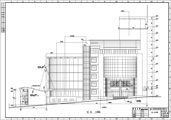 西南医院12层框架结构商业综合楼建筑施工图_图1
