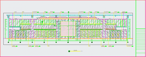 【江西】庄重大气办公楼大堂设计CAD施工图-图一