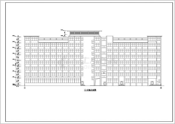 某市医保局七层综合办公楼建筑设计施工图-图二
