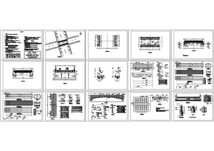 景观桥施工图全套_图1