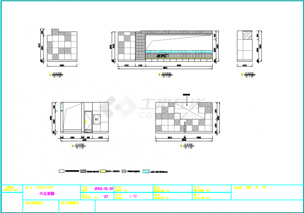 【厦门】某高档餐厅装修设计CAD施工图-图二