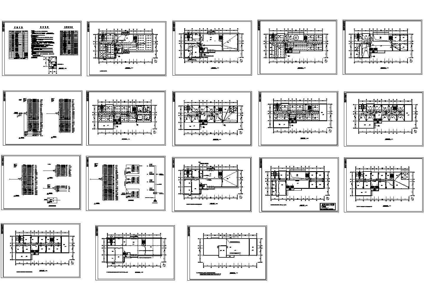 某四层框架结构办公楼电气施工图纸